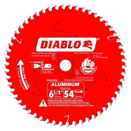 CircularSawBlade, Carbide, Dia:6.5