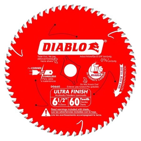 CircularSawBlade, Carbide, Dia:6.5