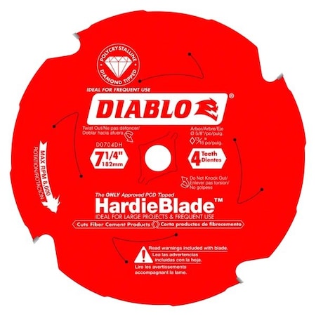 CircularSawBlade, PCD, Dia:7.25