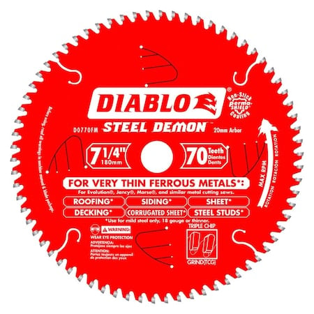 CircularSawBlade, Carbide, Dia:7