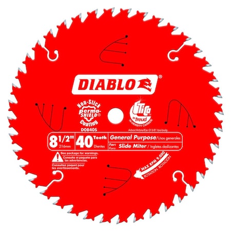 CircularSawBlade, Carbide, Dia:8.5