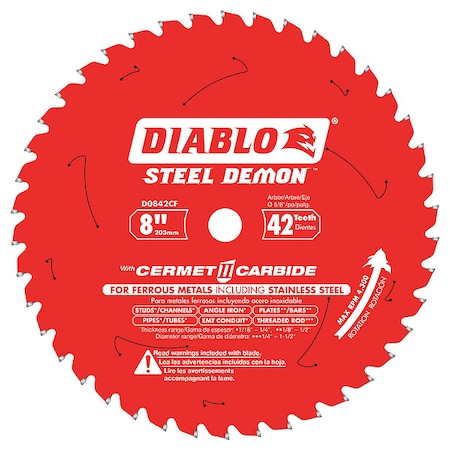 CircularSawBlade, Cermet, Dia:8
