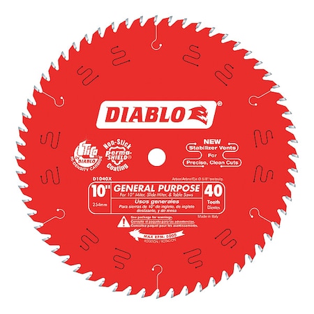 CircularSawBlade, Carbide, Dia:10