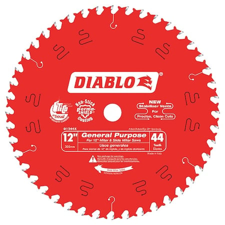 CircularSawBlade, Carbide, Dia:12