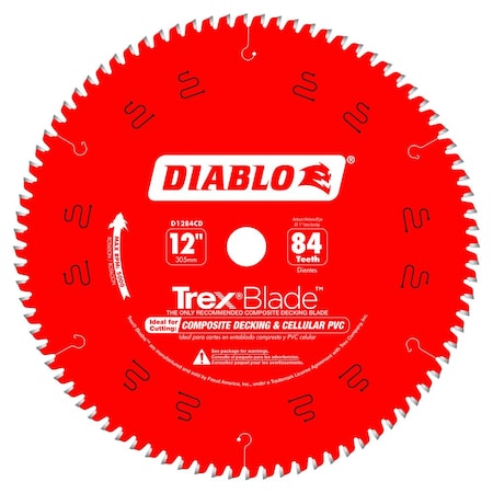 Composite Deck Blade, 12 in dia x 84T MPN:D1284CD
