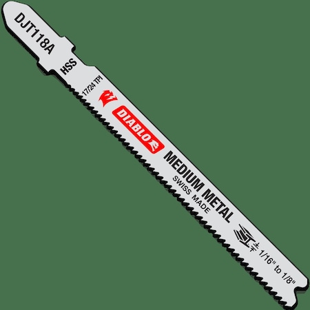 JigsawBlade, 3.625 in L, HighSpeedSteel, PK5 MPN:DJT118A5
