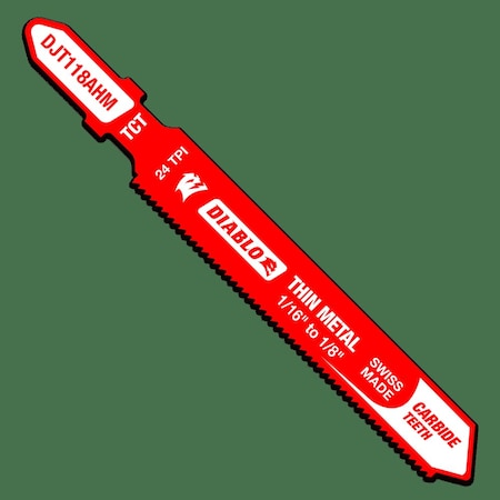 JigsawBlade, 3.25 in L, Carbide, T Shank MPN:DJT118AHM