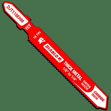JigsawBlade, 3.25 in L, Carbide, T Shank MPN:DJT118EHM
