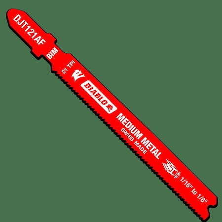 JigsawBlade, 3.625 in L, Bi-Metal, PK5, TPI-21 MPN:DJT121AF5