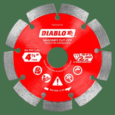 DiamondSawBlade, Diam:4.5