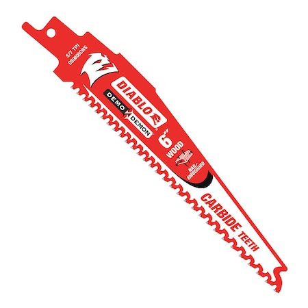 6 in L x 5/7 TPI Reciprocating Saw Blade, 3 PK MPN:DS0606CWS3