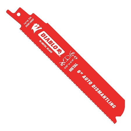 6 in x 14/18 TPI Reciprocating Saw Blade, 200 PK MPN:DS0614WBF200