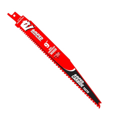 Reciprocating Saw Blade, Demo Demon, 9 in, 5/7 TPI, Carbide Teeth, Nail-Embedded Wood MPN:DS0906CWSA