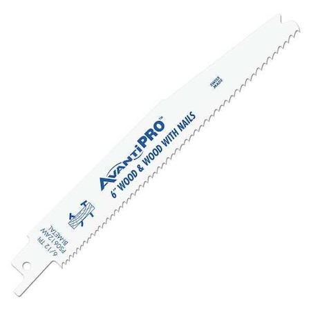 6 in L x 6/12 TPI Reciprocating Saw Blade, 25 PK MPN:PS0612AW25