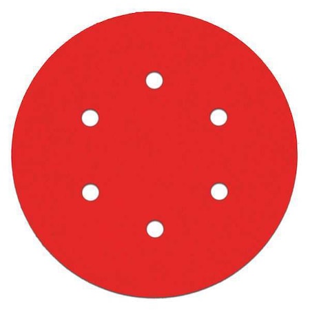 Sand Disc, Hook/Loop, 6 Hole, 6