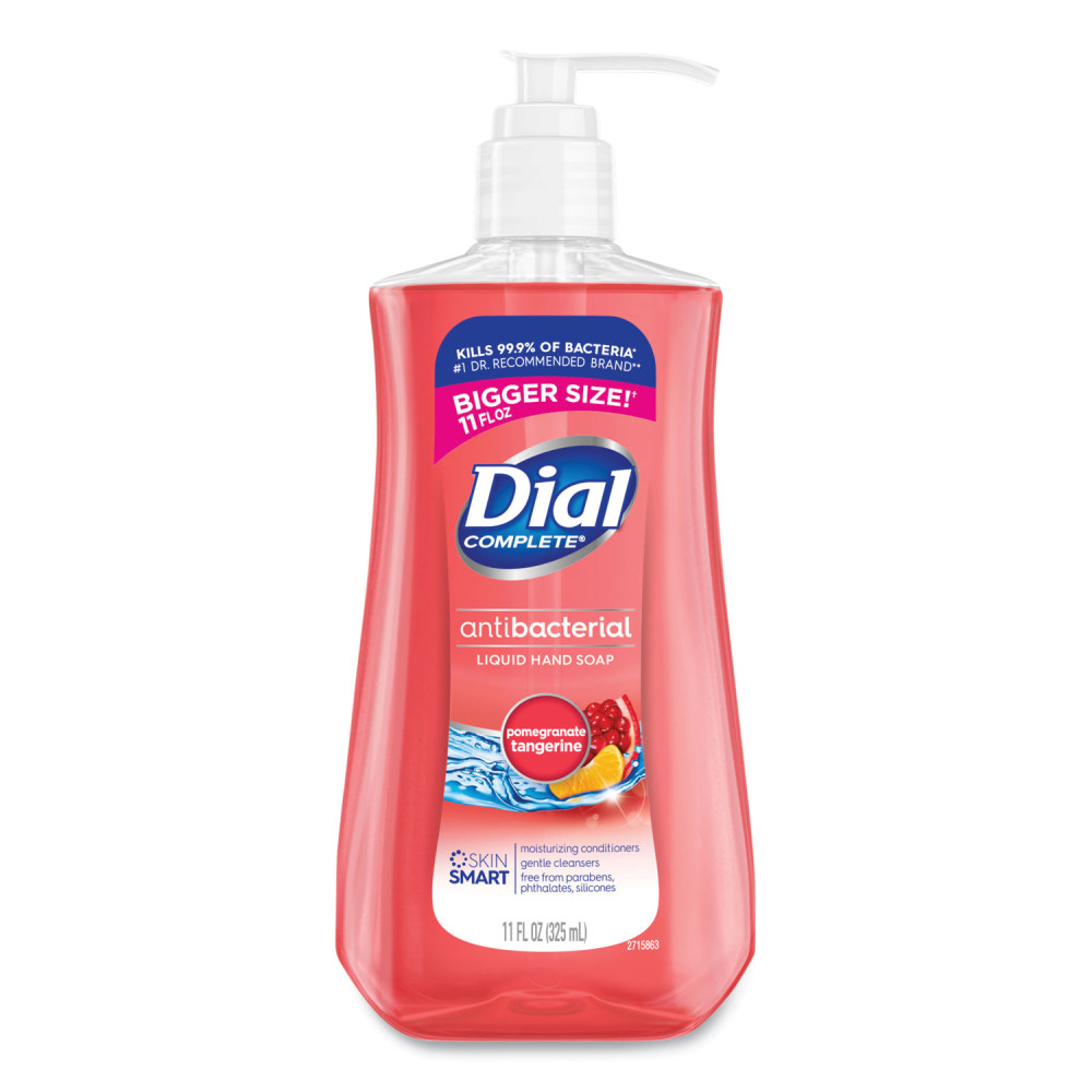 Dial Antibacterial Liquid Hand Soap, Pomegranate Tangerine Scent, 11 oz, 12/Carton MPN:17000 20943