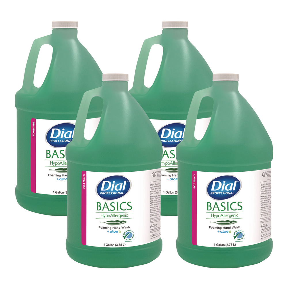 Dial Basics Hypoallergenic Hand Wash, Honeysuckle Scent, 1 gal, 4/Carton MPN:17000 35438