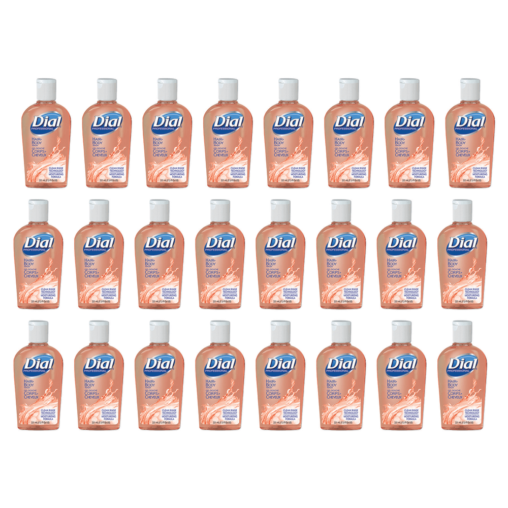 Dial Professional Hair + Body Wash, Neutral Scent, 7.5 oz, 24/Carton MPN:04014