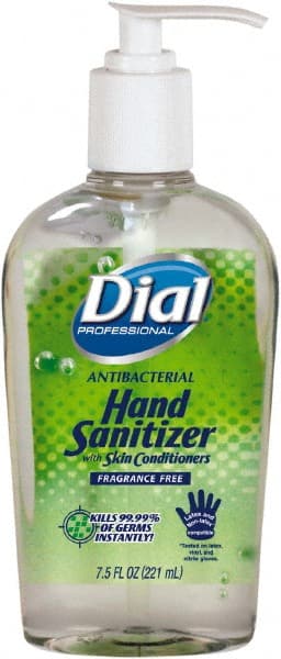 Hand Sanitizer: Gel, 7.5 oz Pump Spray Bottle, Contains Alcohol MPN:DIA01585