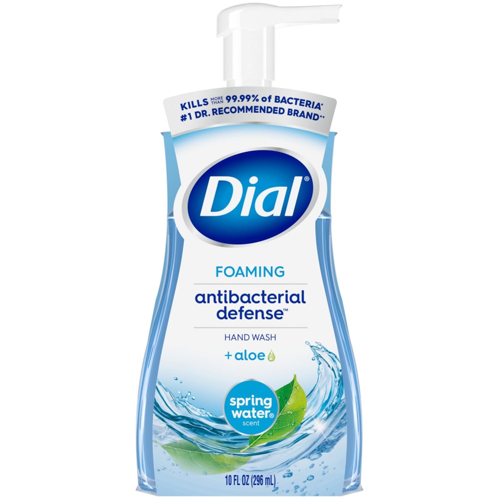Dial Antibacterial Foaming Hand Wash, Spring Water Scent, 10 oz, 8/Carton MPN:17000 34739