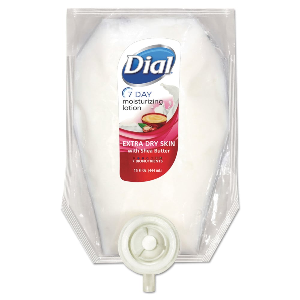 Dial Professional 7-Day Moisturizing Lotion for Versa Dispenser, 15 oz, Refill Pouch, 6/Carton MPN:17000122601