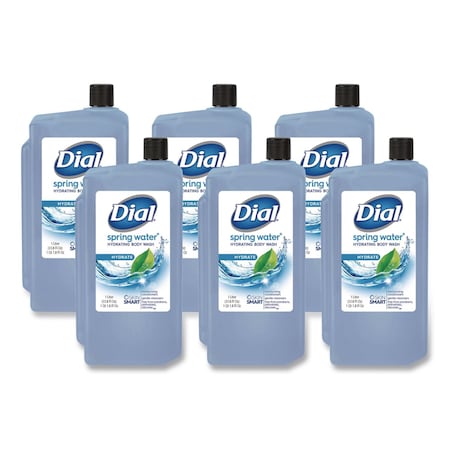 Body Wash Refill for 1 L Liquid Dispenser, Spring Water Scent, 1 L, PK8 MPN:4031