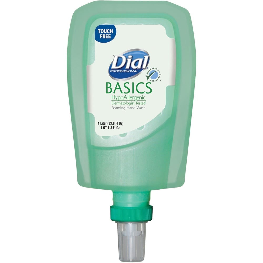 Dial Professional FIT Refill Basics Foam Handwash - Honeysuckle Scent - 1.06 quart - Hand - Moisturizing - Green - No - 3 / Carton MPN:16722
