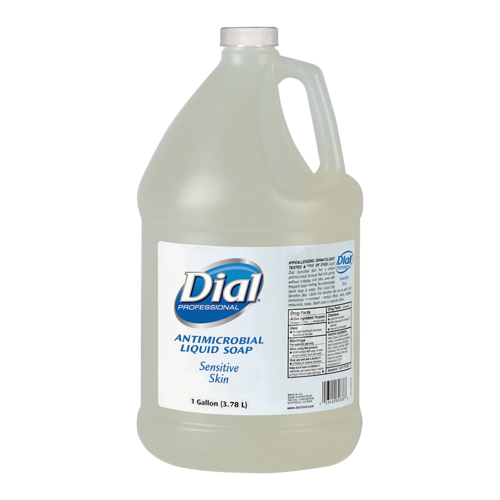 Dial Sensitive Skin Antimicrobial Liquid Soap Refill, 1 Gal. MPN:DIA82838