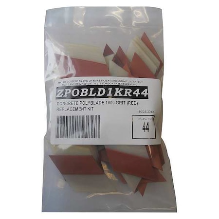 Polishing Replacement Kit, 6in., Red, PK44 MPN:ZPOBLD1KR44