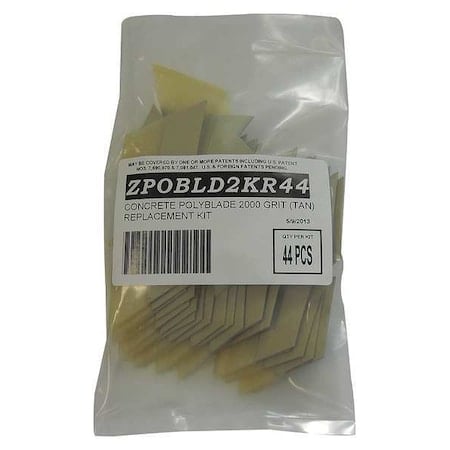 Polishing Replacement Kit, 6in., Tan, PK44 MPN:ZPOBLD2KR44
