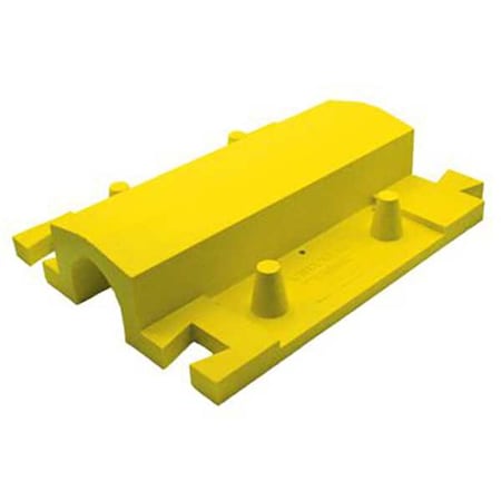 Cable Protector, 4 in H, 1-7/16 ft L, 13-1/2 in W, 1 Channel, Polyurethane, Yellow MPN:UHB2025T