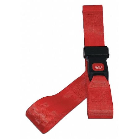 Strap, Red, 7 ft. L x 2-1/2
