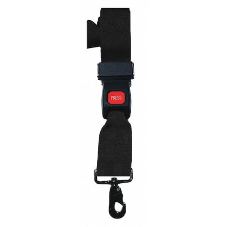 Strap, Black, 7 ft. L x 2-1/2
