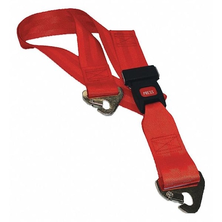 Strap, Red, 5 ft. L x 2-1/2