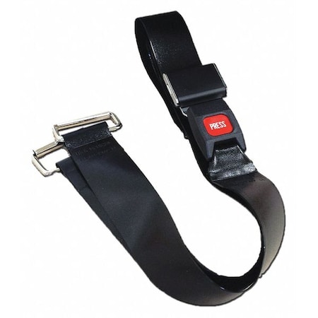 Strap, Black, 5 ft. L x 2-1/2