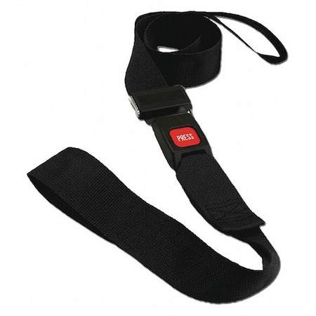 Strap, Black, 5 ft. L x 2-1/2