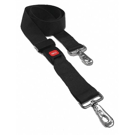 Strap, Black, 7 ft. L x 2-1/2