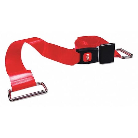 Strap, Red, 5 ft. L x 2-1/2