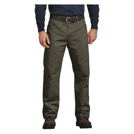 Men's Relaxed Fit Heavyweight Carpenter Jeans, 44 in, Rinsed Moss Green, 100% Cotton MPN:1933MS 44 32