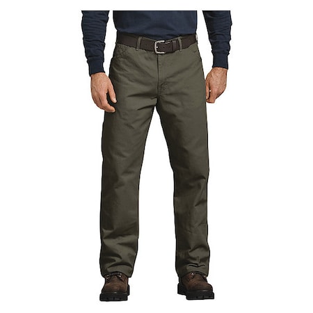 Men's Relaxed Fit Heavyweight Carpenter Jeans, 46 in, Rinsed Moss Green, 100% Cotton MPN:1933MS 46 32