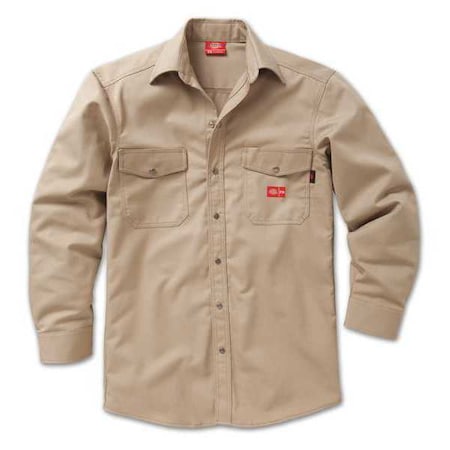 Flame-Resistant Snap Front Shirt, 9.5 cal/sq cm, XL, 12% Nylon, 88% Cotton MPN:2827KH XL 0R