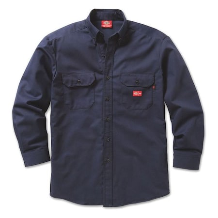 Flame-Resistant Button Down Work Shirt, 9.5 cal/sq cm, XL, 12% Nylon, 88% Cotton MPN:2837NB XL 0R