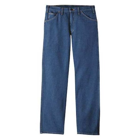 Men's Relaxed Pocket Jeans, 33 in, Blue, Cotton MPN:CR39RB 33 34