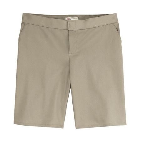 Short, Women, Flat Front, Sand, 8 9 MPN:FR22DS 8 9