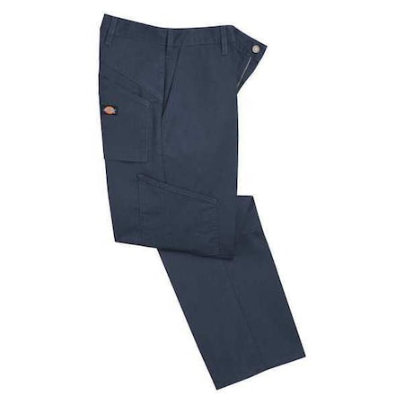 Men's Work Pants, L/XL, Navy, Cotton/Polyester MPN:LP65DN 36 32