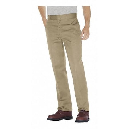 Men's Mens Pants, 40, Khaki, 65% Polyester/35% Cotton MPN:P874KH 40 28
