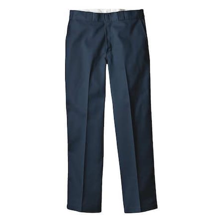Men's Flex Work Pants, S/M, Navy, 65% Polyester/35% Cotton MPN:P874NV 32 30