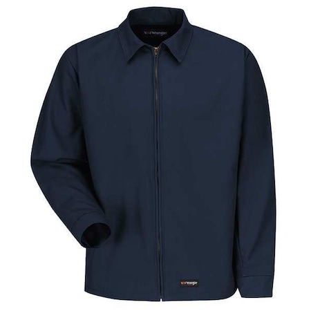Unisex Jacket, 60% Cotton/40% Polyester, Zipper, Navy, 2XL MPN:WJ40NV RG XXL