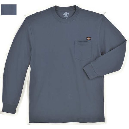 Men's Long Sleeve T-Shirt, Cotton, Pullover, Navy, 3XL MPN:WL50DN RG 3XL