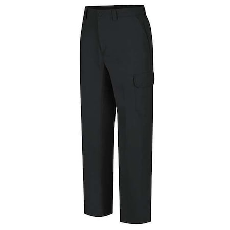Men's Work Pants, Black, 40% Polyester, 60% Cotton MPN:WP80BK 38 34